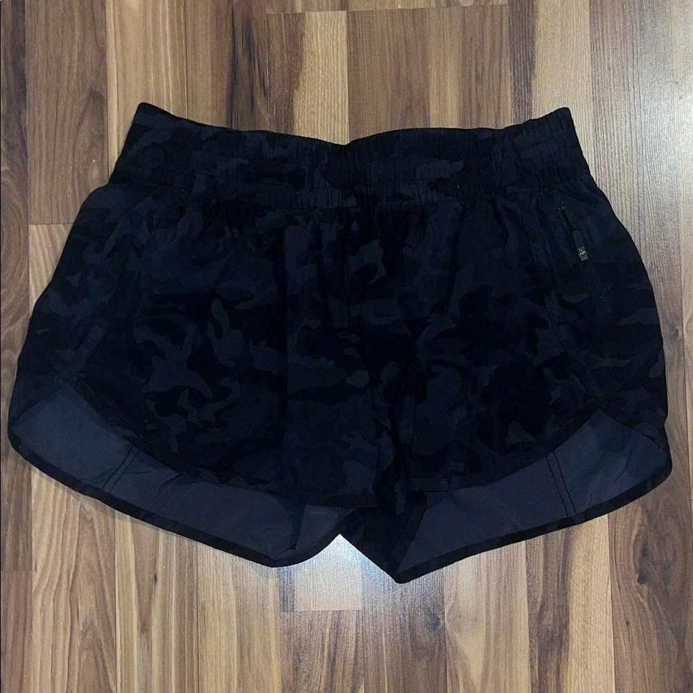 lululemon athletica Black Camo Athletic Shorts